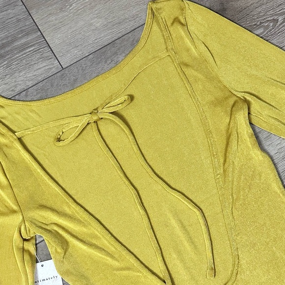 NWT Intimately Free People Call Me Later Mini Dress Ceylon Yellow - Picture 16 of 16